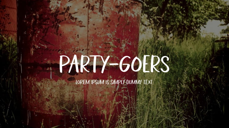 PARTY-GOERS Font