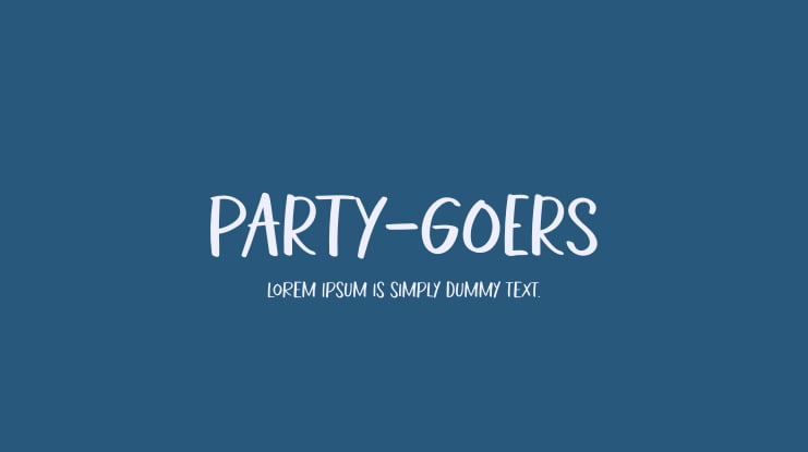 PARTY-GOERS Font