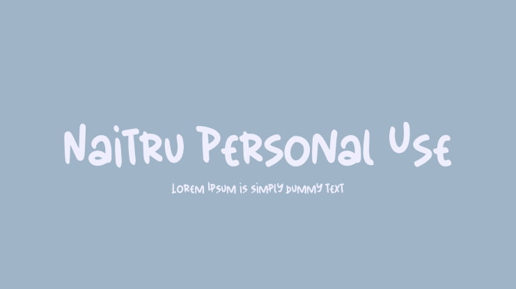 Naitru Personal Use Font