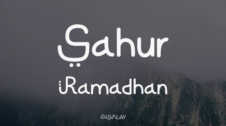 Sahur Ramadhan Font