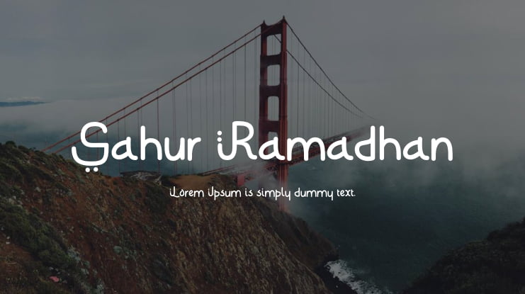 Sahur Ramadhan Font