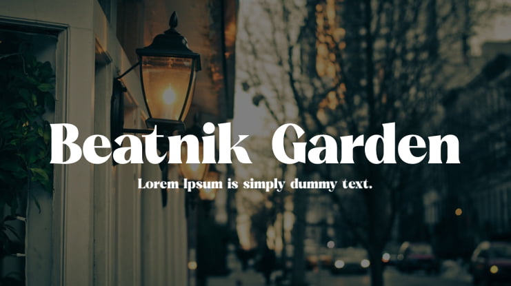 Beatnik Garden Font