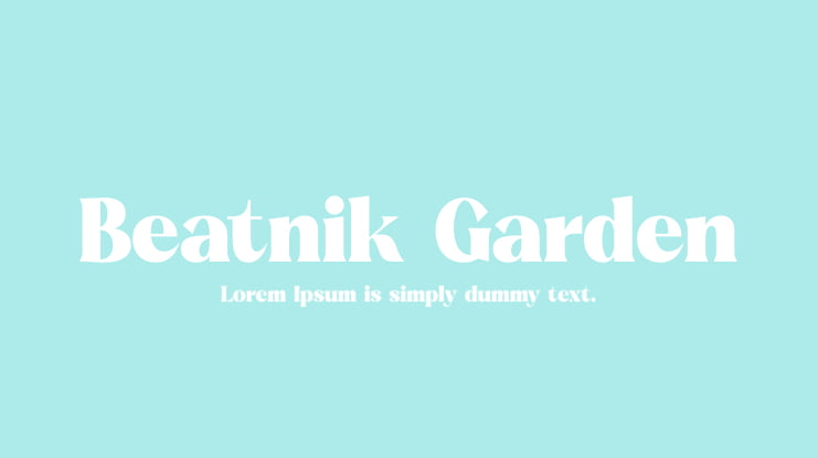 Beatnik Garden Font