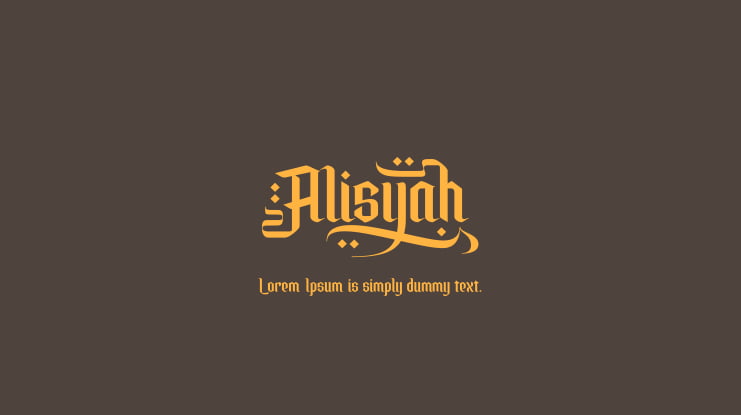 Alisyah Font