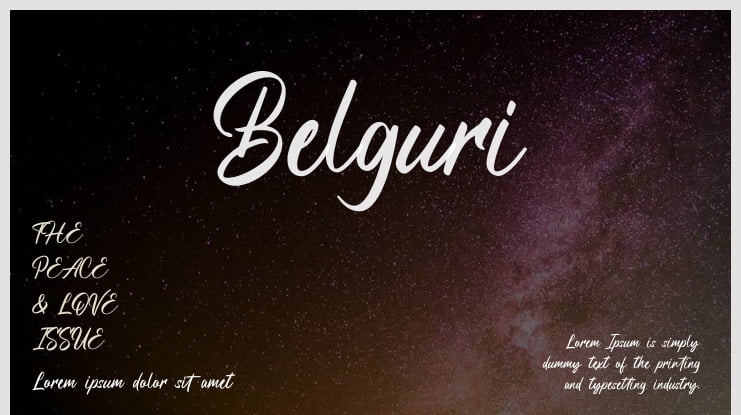 Belguri Font
