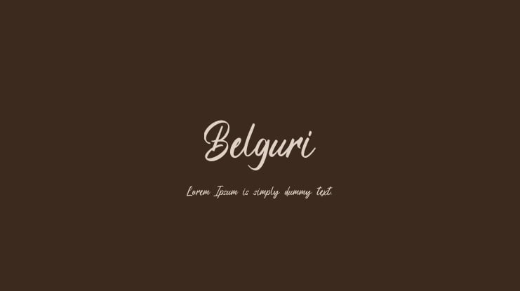 Belguri Font