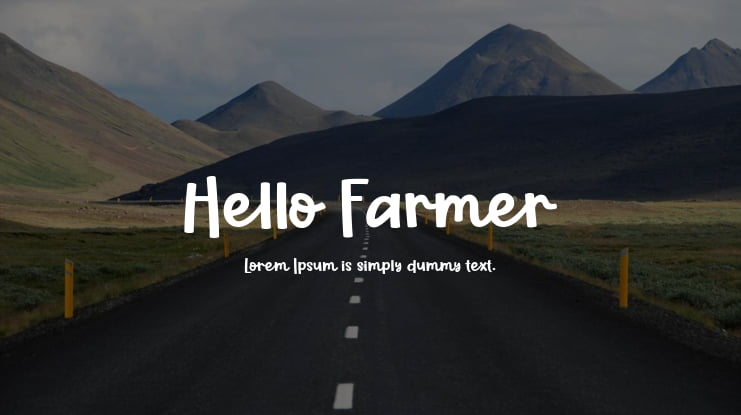 Hello Farmer Font