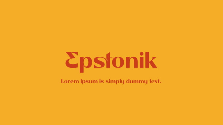 Epstonik Font