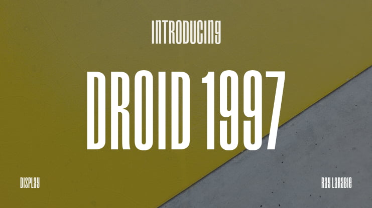 Droid 1997 Font