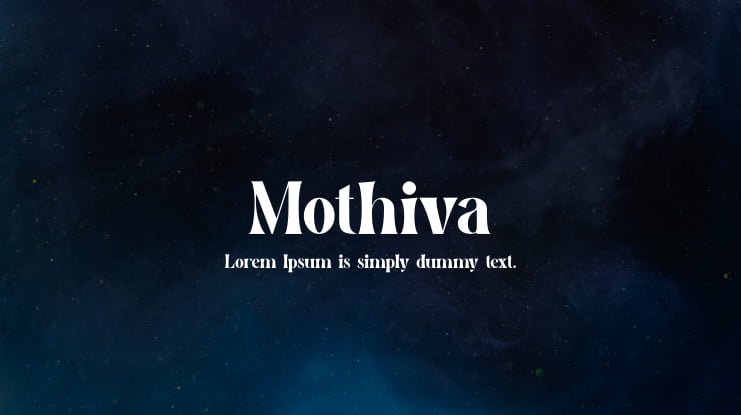 Mothiva Font