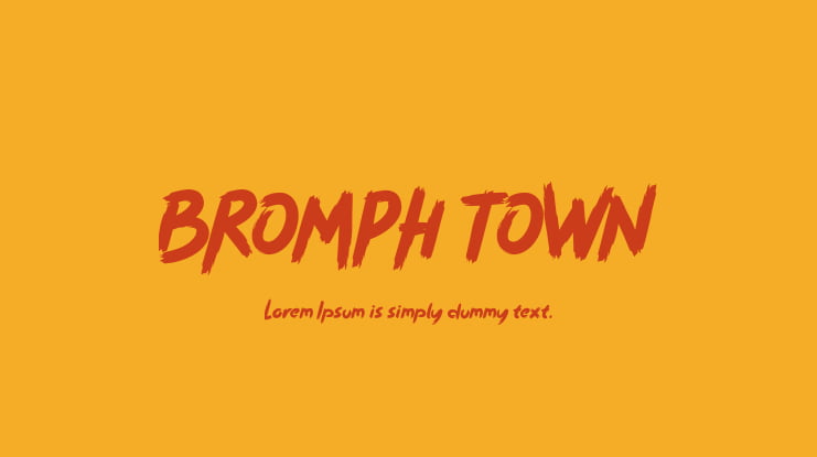 BROMPH TOWN Font