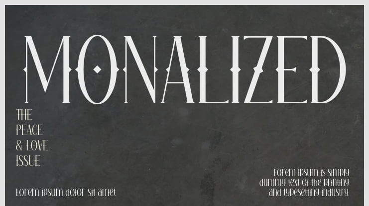 MONALIZED Font