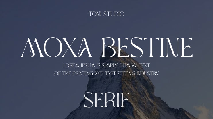 MOXA Bestine Font Family