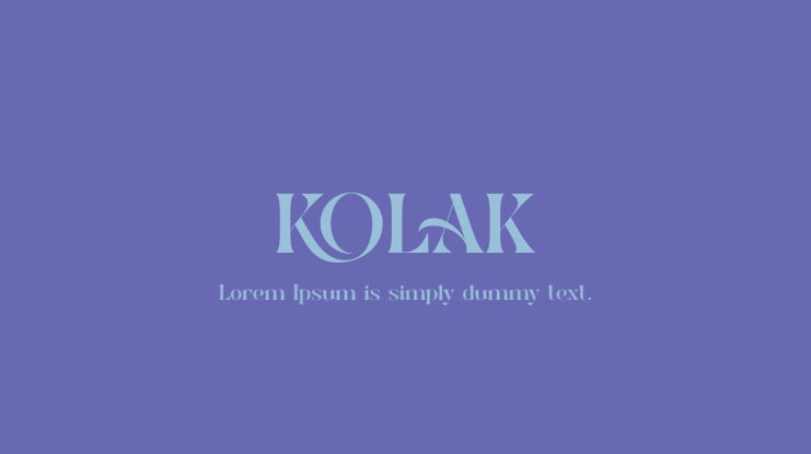 KOLAK Font