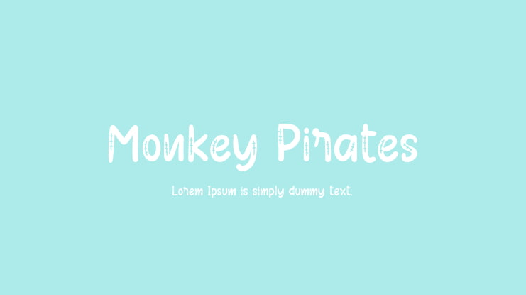 Monkey Pirates Font