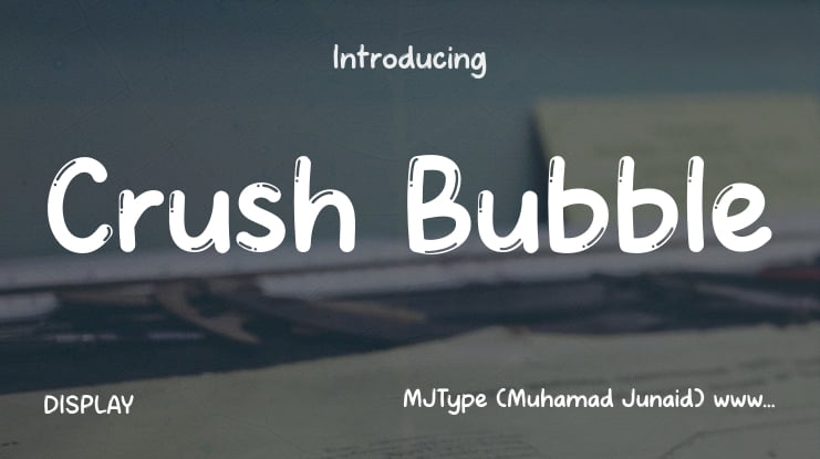 Crush Bubble Font