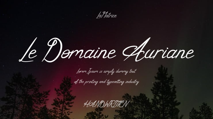 Le Domaine Auriane Font