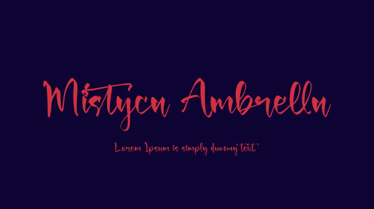 Mistyca Ambrella Font