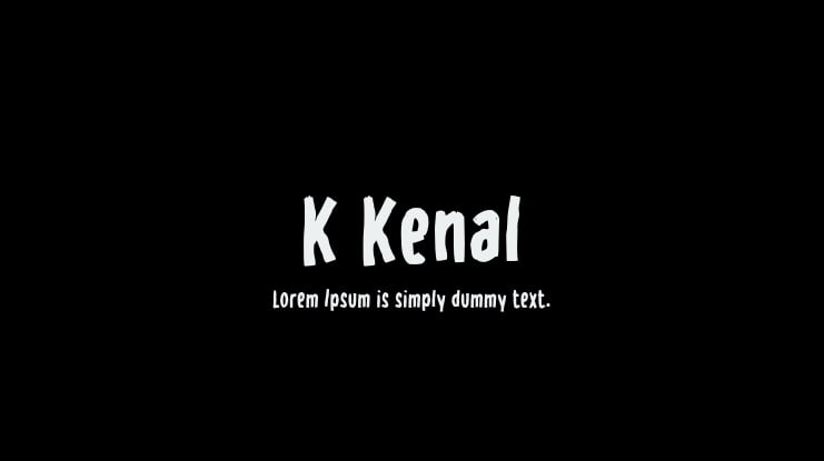 K Kenal Font