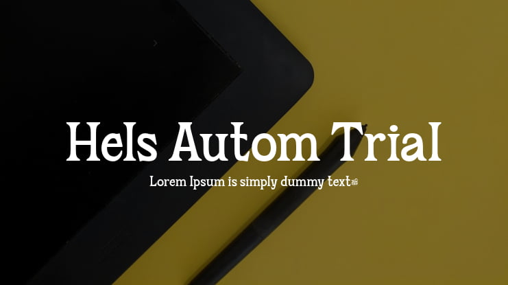 Hels Autom Trial Font