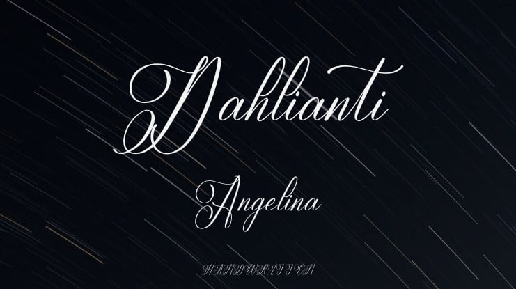 Dahlianti Angelina Font