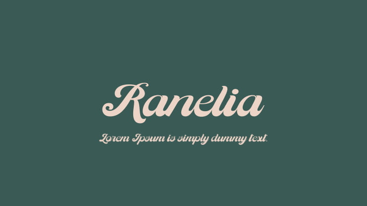 Ranelia Font