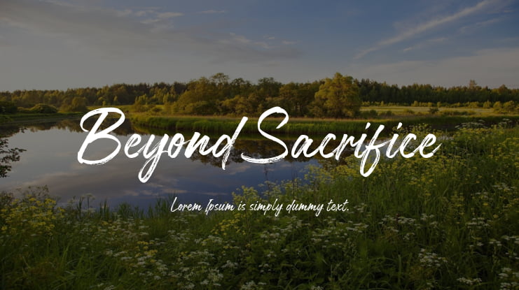 Beyond Sacrifice Font