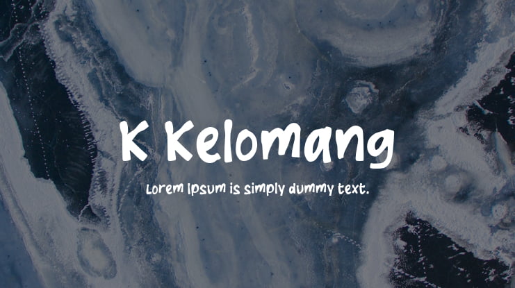 K Kelomang Font