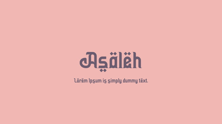 Asaleh Font