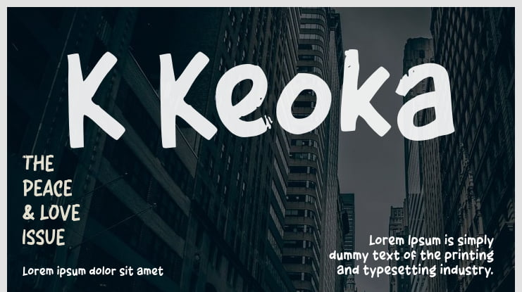 K Keoka Font