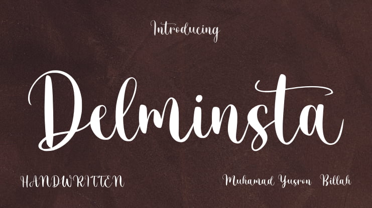 Delminsta Font