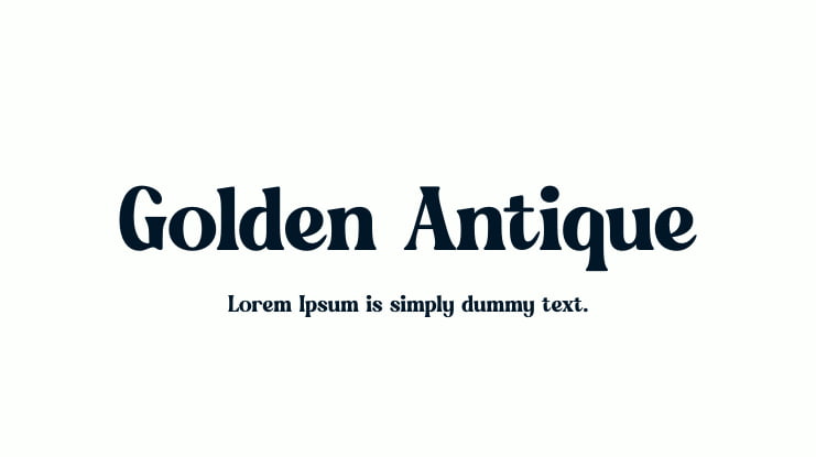 Golden Antique Font