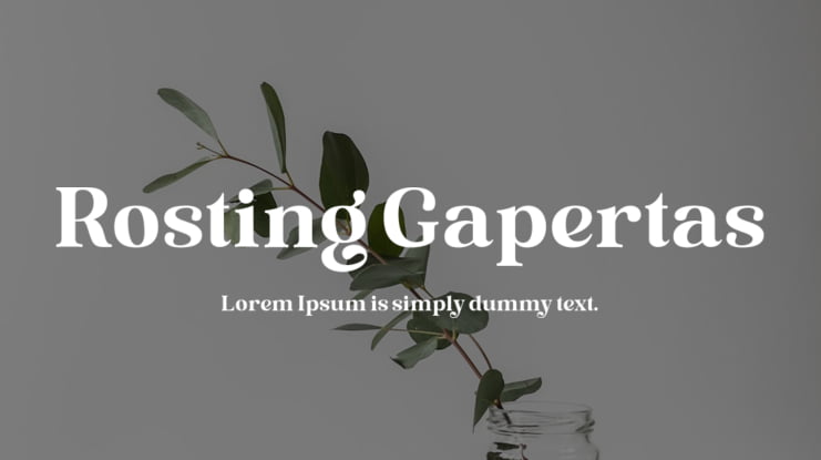 Rosting Gapertas Font