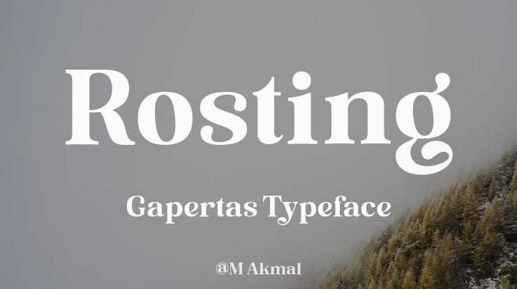 Rosting Gapertas Font