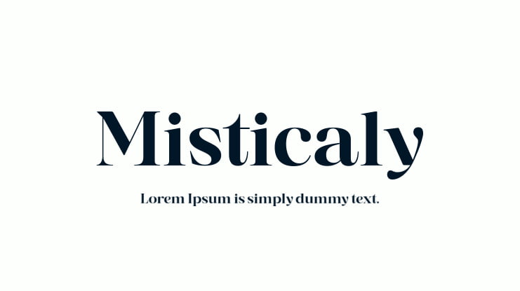 Misticaly Font