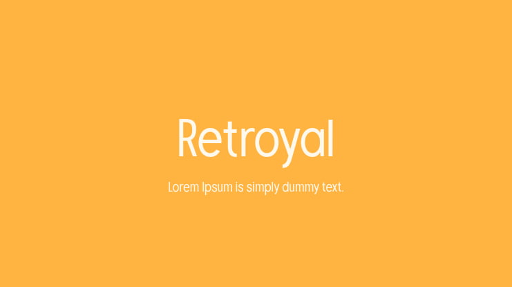 Retroyal Font