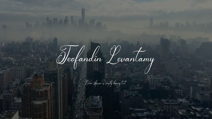 Teofandin Levantamy Font