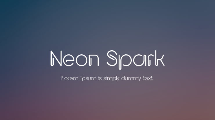 Neon Spark Font