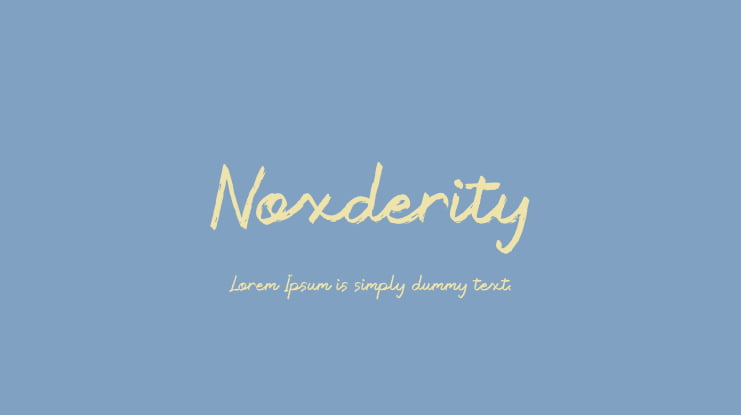 Noxderity Font