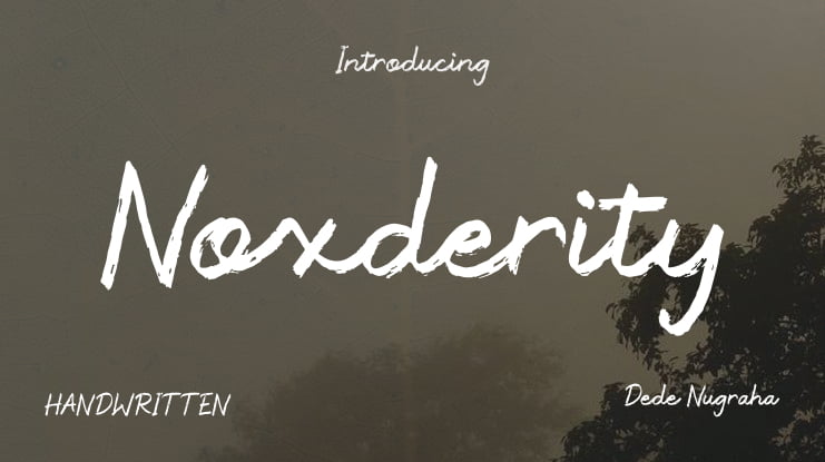 Noxderity Font