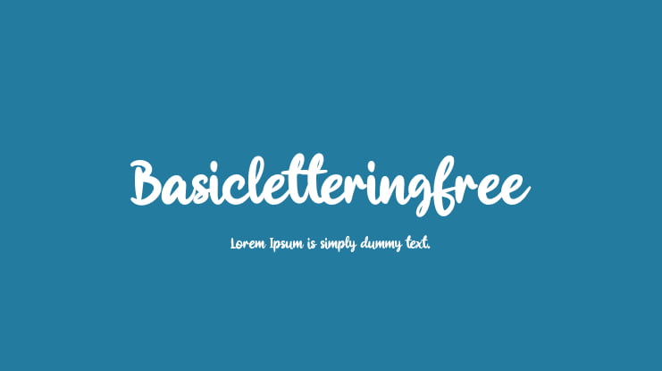 Basicletteringfree Font