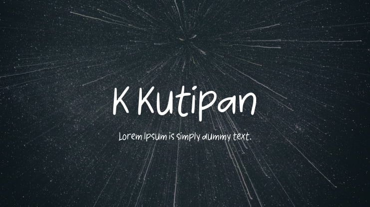 K Kutipan Font