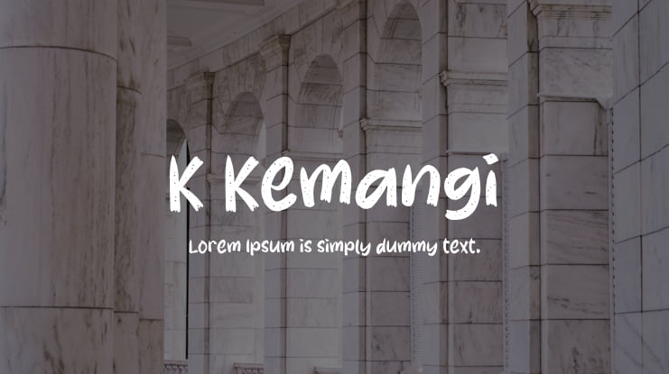 K Kemangi Font