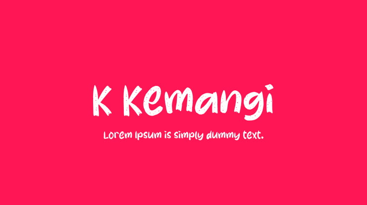 K Kemangi Font