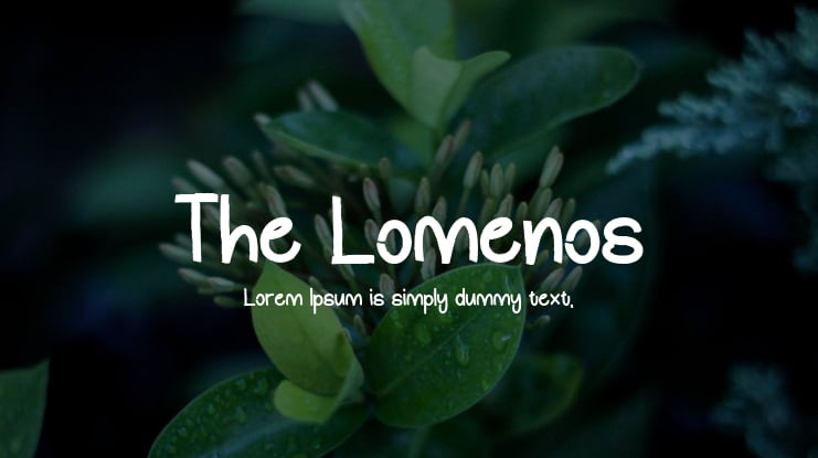 The Lomenos Font