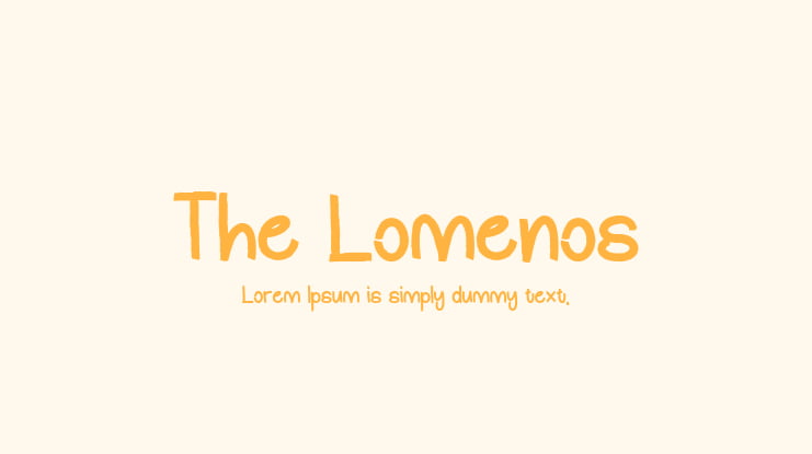 The Lomenos Font