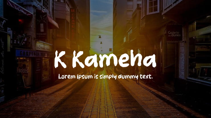 K Kameha Font