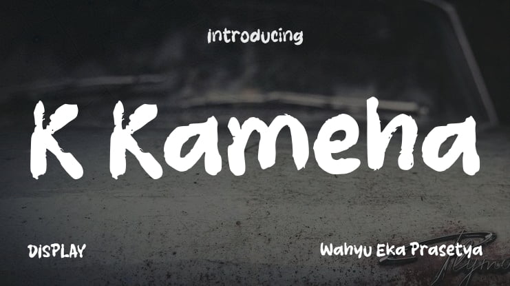 K Kameha Font