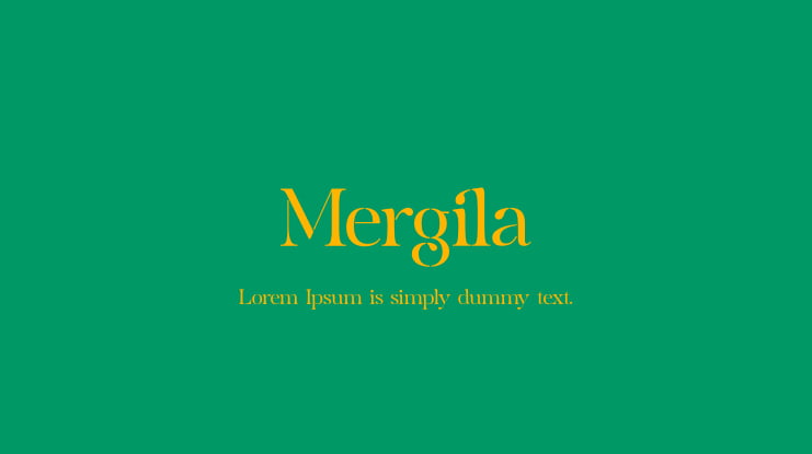 Mergila Font