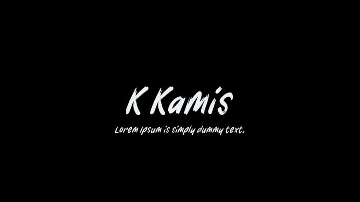 K Kamis Font